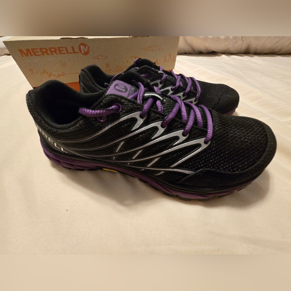Merrell Women's Black and Purple Running Shoes